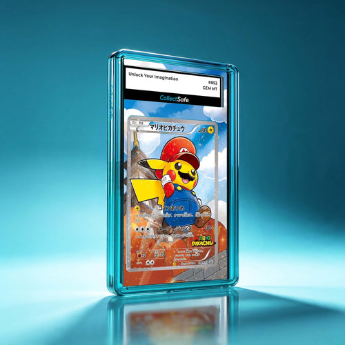 CollectSafeMario比卡超擴圖套裝 | PSA鑑定卡保護殼 | 防UV漸變磨砂｜PROMO XY-P 294/XY-P