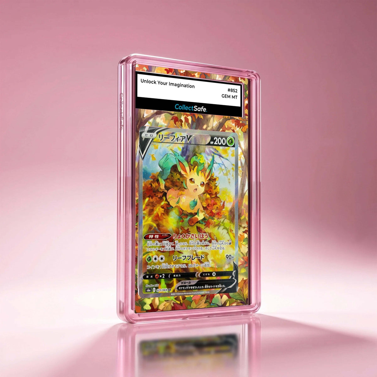 CollectSafe伊布英雄草伊貝擴圖套裝 | PSA鑑定卡保護殼 | 防UV漸變磨砂｜S6a 071/069